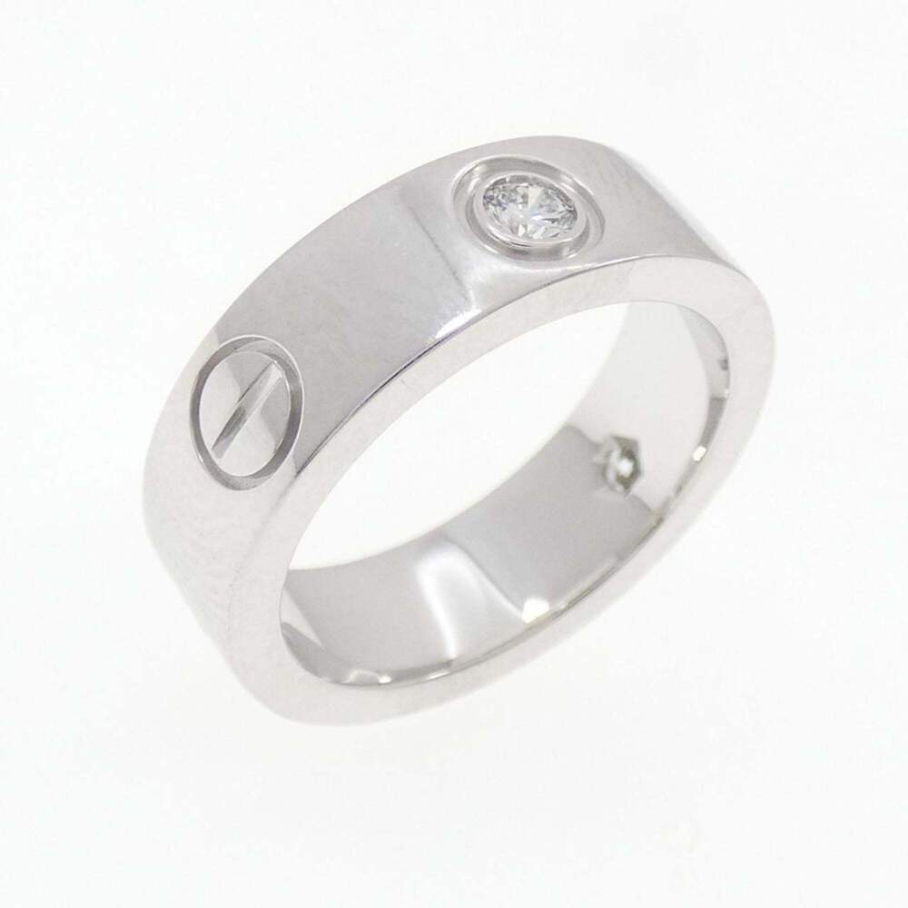 CARTIER Silver Diamond Love Ring